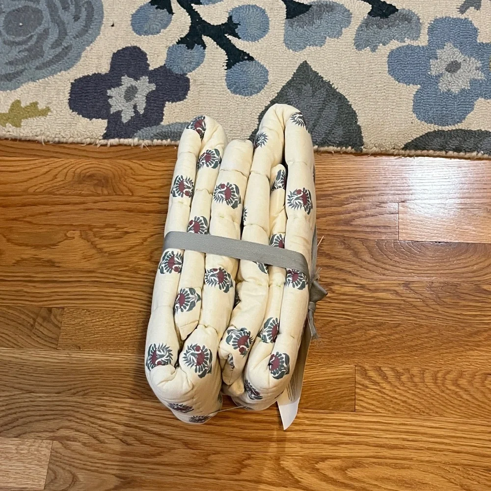 Anthropologie Cotton Floral Printed King Shams NWT